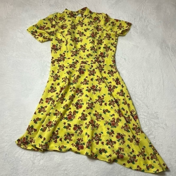 ASOS Yellow Dress Size 6 - Picture 3 of 13